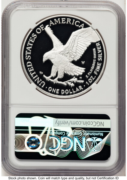 2025-W Proof Silver Eagle Privy U.S. Army 250th Anniversary 1 oz AR Jeff Garrett Red Book 70 NGC