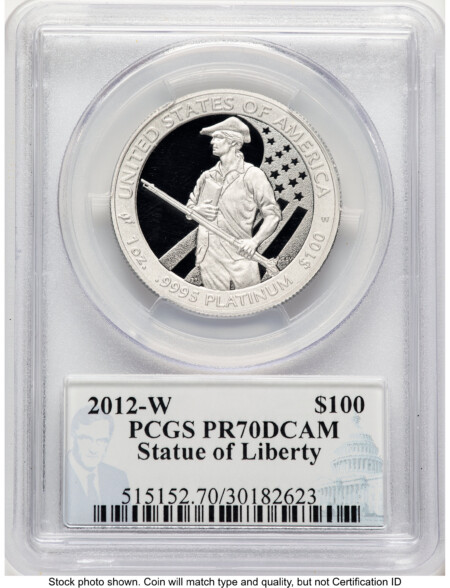 2012-W Proof Platinum Eagle 1 oz Philip Diehl 70 PCGS