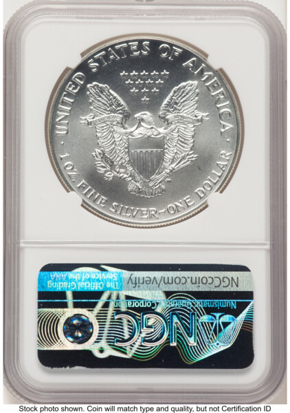 1992 Silver Eagle John Mercanti 70 NGC