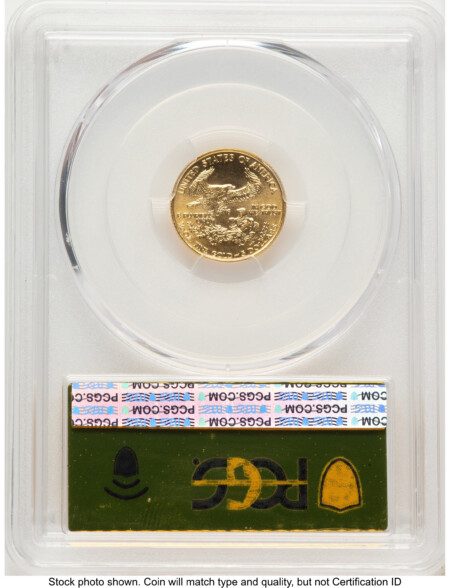 1990 Gold Eagle 1/10 oz Gold Foil 70 PCGS