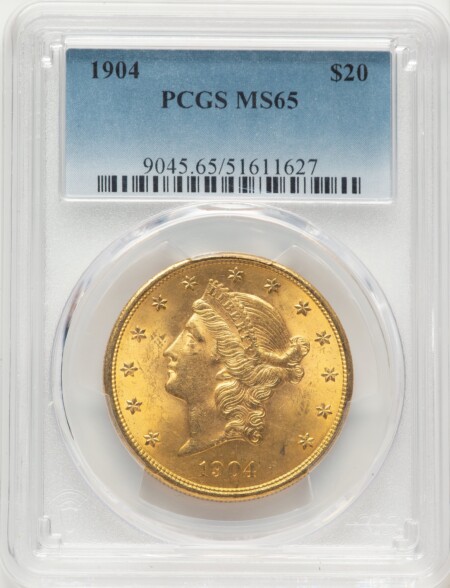 1904 $20 Liberty 65 PCGS
