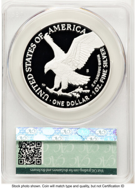 2025-S Proof Silver Eagle Privy U.S. Navy 250th Anniversary 1 oz First Day of Delivery Ron Drzewuki 70 CACG