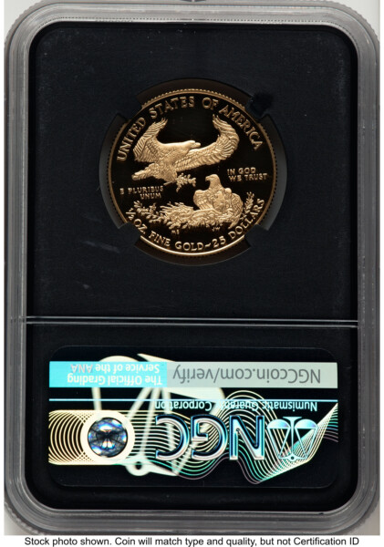 2019-W Proof Gold Eagle 1/2 oz FDI Elizabeth Jones Washington DC Blk Core 70 NGC