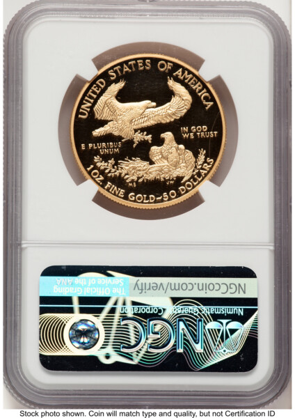 2020-W Proof Gold Eagle V75 Privy One of 1945 Struck 1 oz V-Day Label 69 NGC