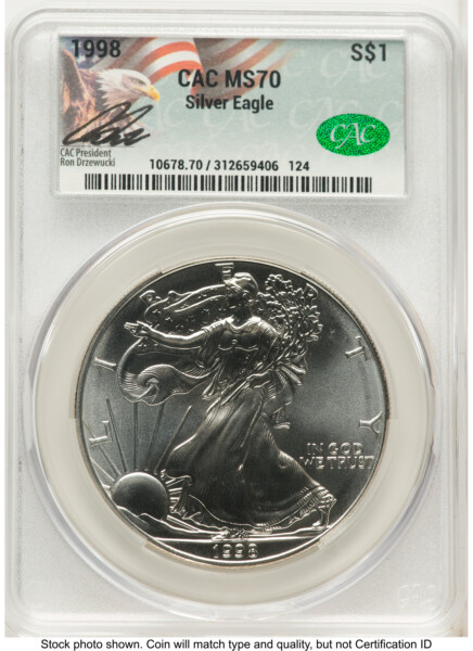 1998 Silver Eagle Ron Drzewucki 70 CACG
