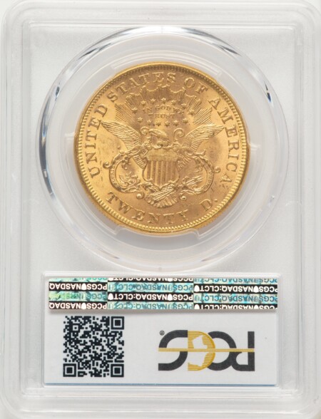 1873 $20 OPEN 3 Blue Gradient 61 PCGS