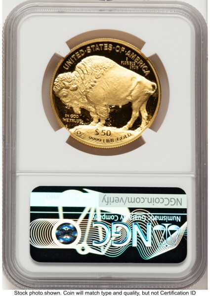 2021-W Proof Gold Buffalo 1 oz Brown Label 70 NGC