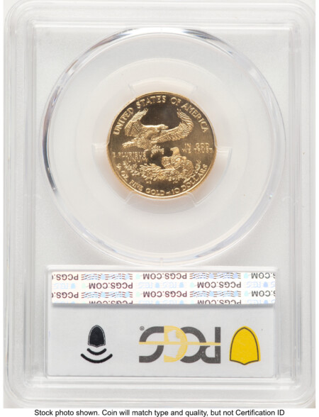 1999-W Gold Eagle 1/4 oz Unfinished Proof Dies Blue Gradient 70 PCGS