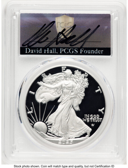 2025-W Proof Silver Eagle 1 oz FDI David Hall 70 PCGS