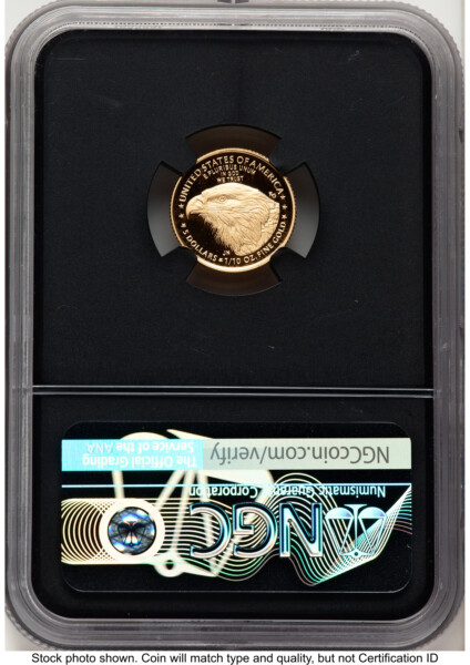 2021-W Type 2 Proof Gold Eagle 1/10 oz ER David J Ryder Mint Director's Series Blk Core 70 NGC