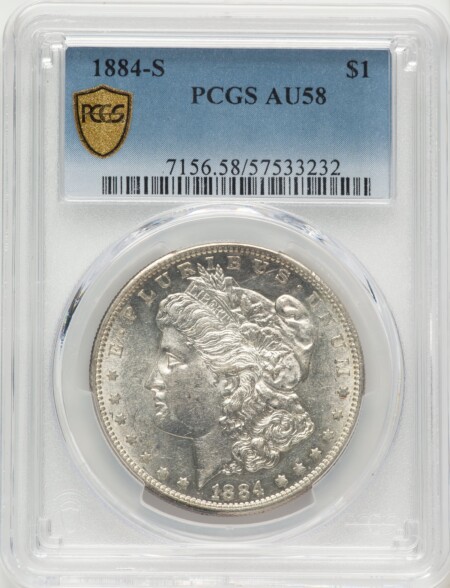 1884-S S$1 PCGS Secure 58 PCGS