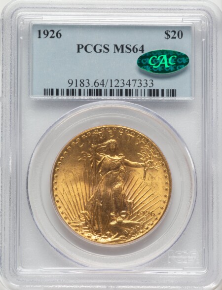 1926 $20 CAC 64 PCGS