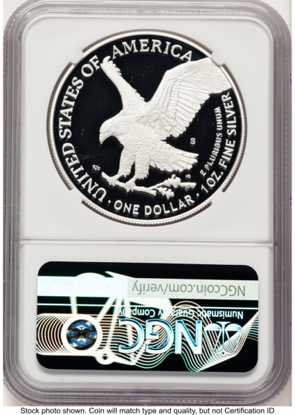 2025-S Proof Silver Eagle Privy U.S. Navy 250th Anniversary 1 oz AR Jeff Garrett Red Book 70 NGC
