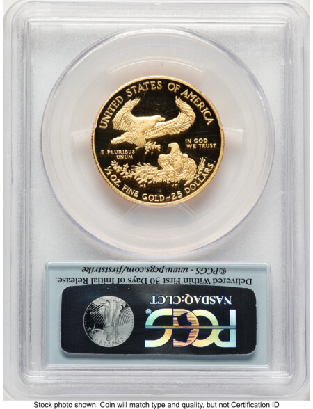 2015-W Proof Gold Eagle 1/2 oz FS Flag 70 PCGS