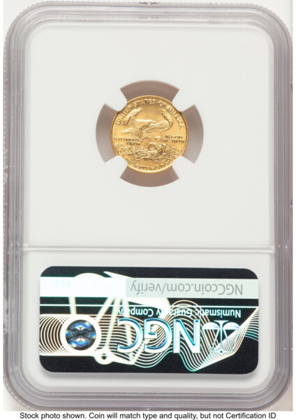 1987 Gold Eagle 1/10 oz Mike Castle 70 NGC
