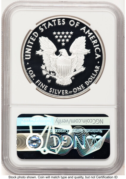 2019-W Proof Silver Eagle 1 oz Ed Moy 70 NGC