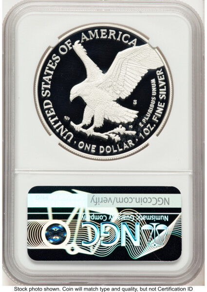 2025-S Proof Silver Eagle 1 oz ER Kenneth Bressett Red Book 70 NGC