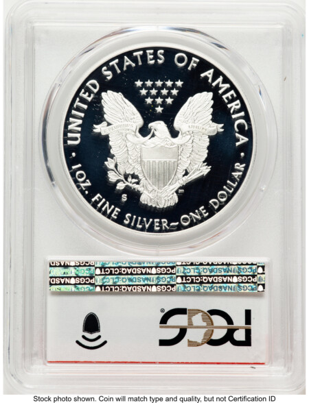2020-S Proof Silver Eagle 1 oz FDI Struck at San Francisco Mint 70 PCGS