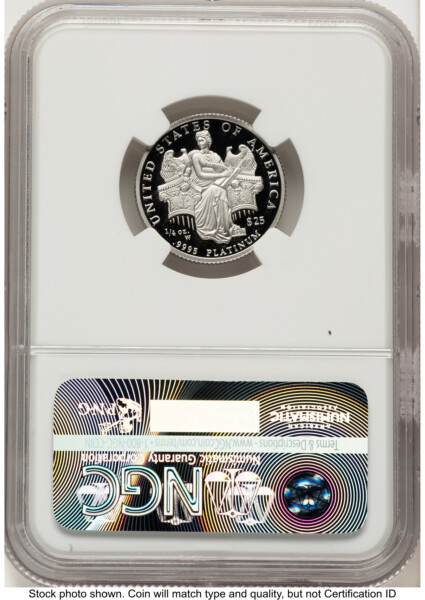 2006-W Proof Platinum Eagle 1/4 oz Mike Castle 70 NGC