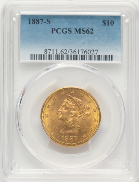1887-S $10 62 PCGS