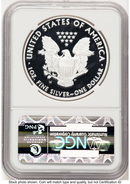 2011-W Proof Silver Eagle 1 oz Brown Label 70 NGC