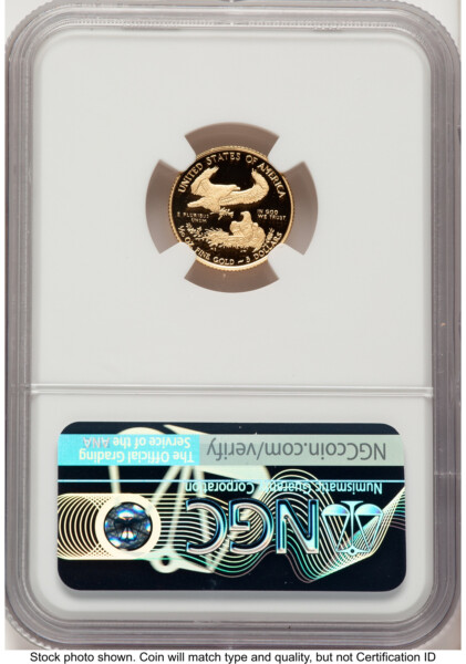 2020-W Proof Gold Eagle 1/10 oz Reagan Bust Art 70 NGC