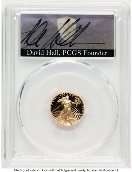 2025-W Proof Gold Eagle 1/10 oz FDI David Hall 70 PCGS