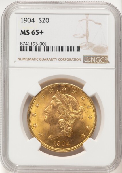 1904 $20 Liberty NGC Plus Brown Label 65 NGC