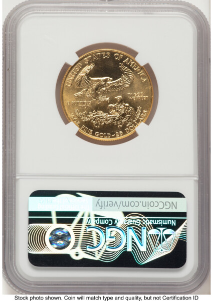 1994 Gold Eagle 1/2 oz Brown Label 70 NGC