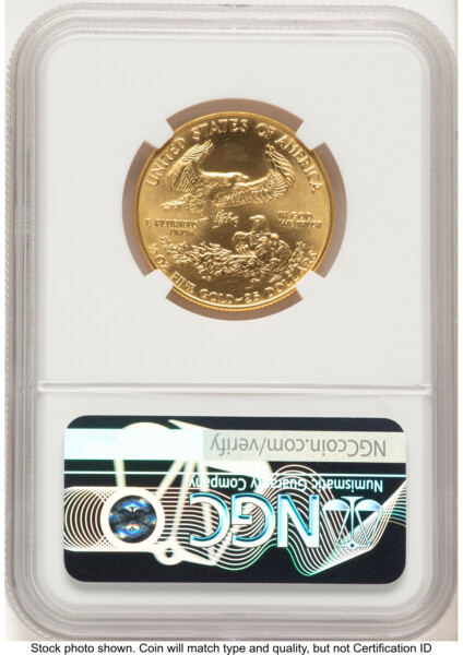 1990 Gold Eagle 1/2 oz Brown Label 70 NGC