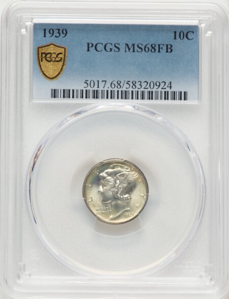 1939 10C, FB PCGS Secure 68 PCGS