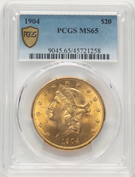 1904 $20 Liberty PCGS Secure 65 PCGS