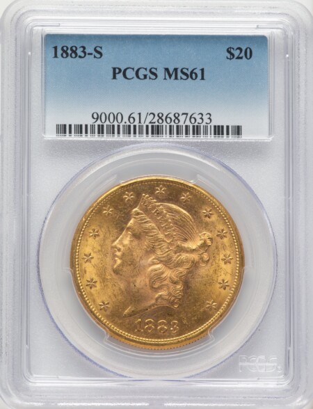 1883-S $20 61 PCGS