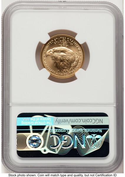 2021-W TY2 Gold Eagle 1/4 oz Unfinished Proof Dies Jennie Norris Reagan Bust Art 69 NGC