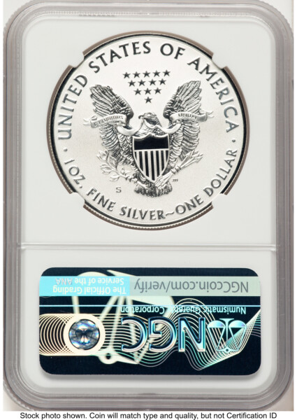 2019-S Enhanced Reverse Proof Silver Eagle 1 oz ER Ed Moy 70 NGC