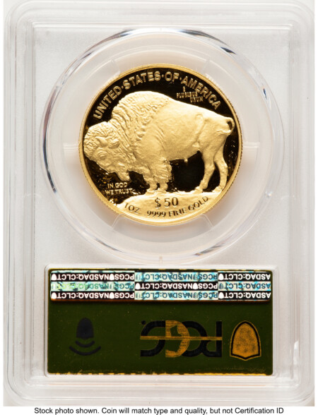 2021-W Proof Gold Buffalo 1 oz FDI Gold Foil 70 PCGS
