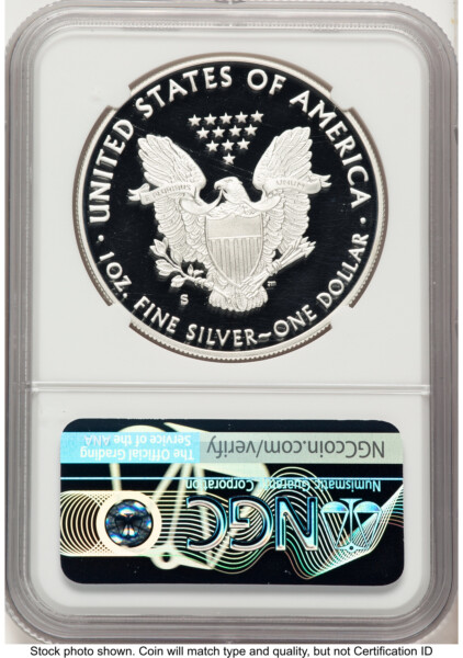 2020-S Proof Silver Eagle 1 oz FDI Anna Cabral 70 NGC