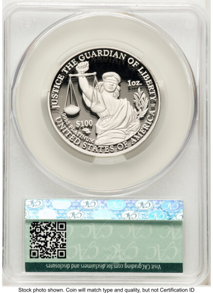 2010-W Proof Platinum Eagle 1 oz First Delivery 70 CACG