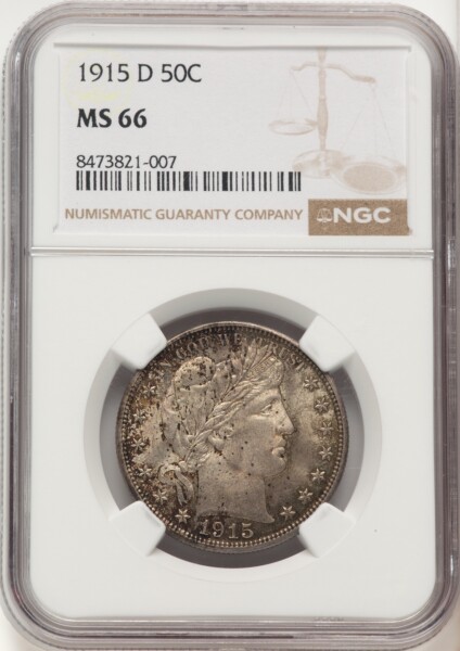 1915-D 50C 66 NGC