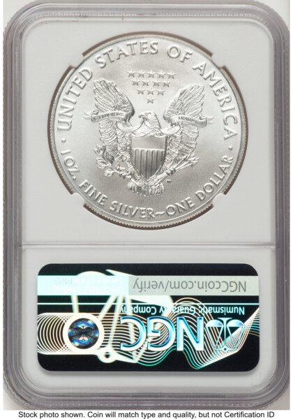 2019 Silver Eagle Brown Label 70 NGC