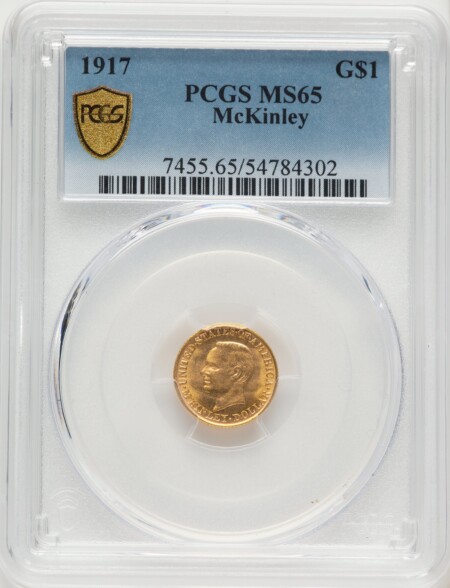 1917 G$1 McKinley PCGS Secure 65 PCGS