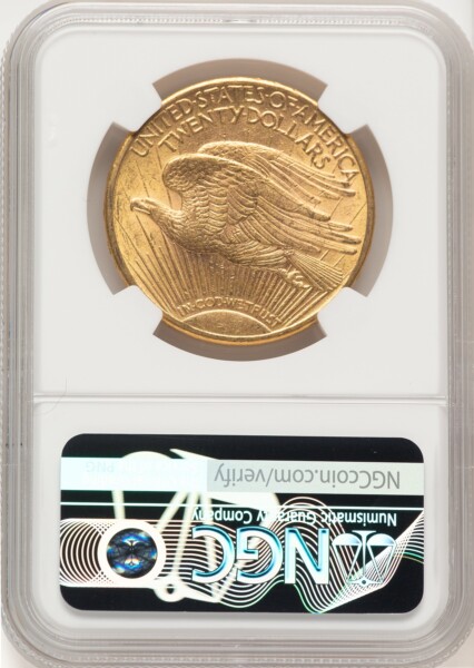 1914-D $20 Brown Label 63 NGC