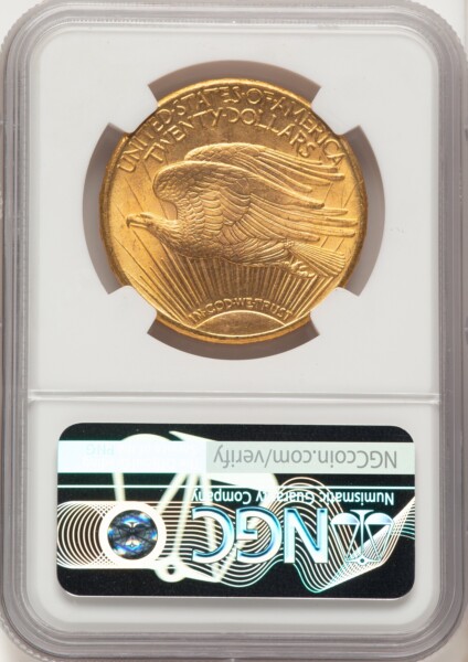 1911-D $20 CAC NGC Plus 65 NGC