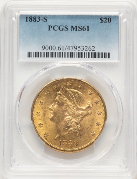 1883-S $20 Blue Gradient 61 PCGS
