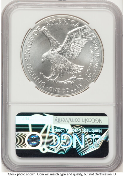 2023 Silver Eagle FDI Trump Label 70 NGC