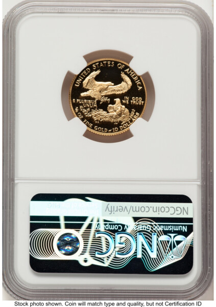 1988-P Proof Gold Eagle 1/4 oz Red Book 70 NGC