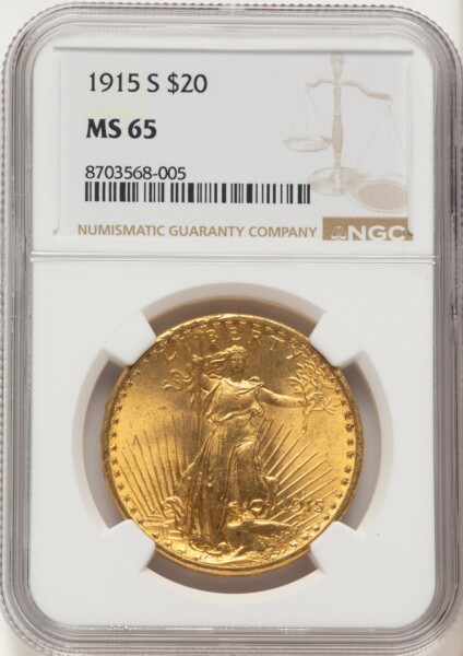 1915-S $20 65 NGC