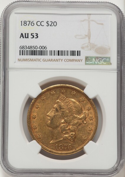 1876-CC $20 53 NGC