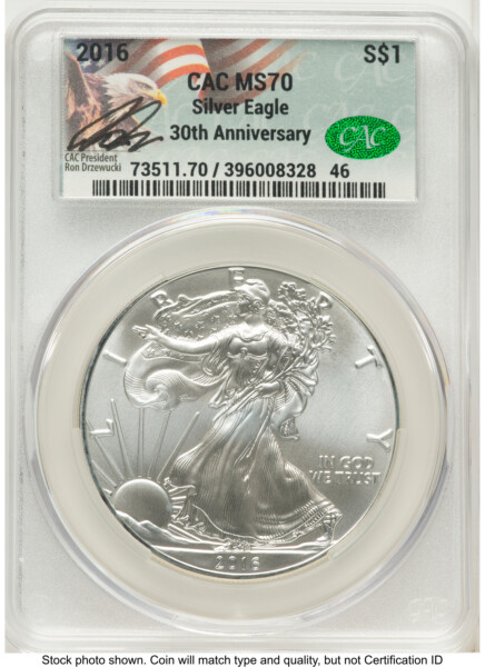 2016 Silver Eagle Ron Drzewucki 70 CACG
