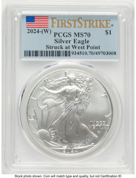 2024-(W) Silver Eagle FS Flag 70 PCGS